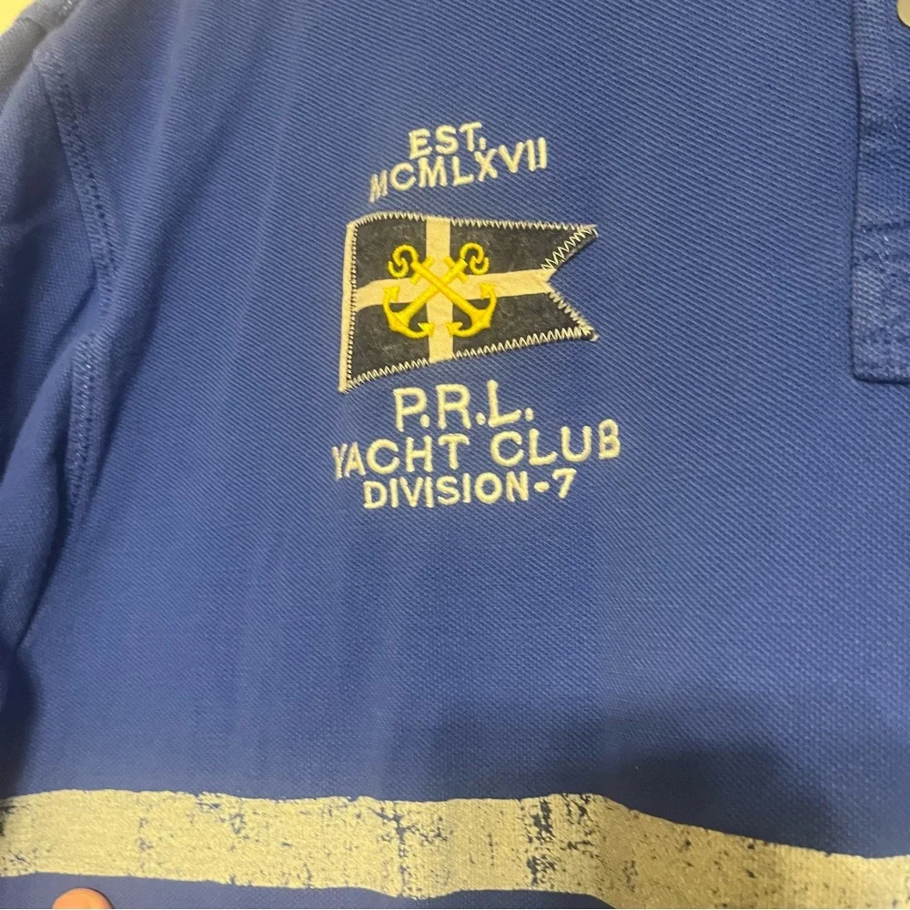Ralph Lauren‎ Blue Polo Shirt with Yellow Logo